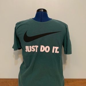 Nike Turquoise Just Do It Tee Men’s (M)